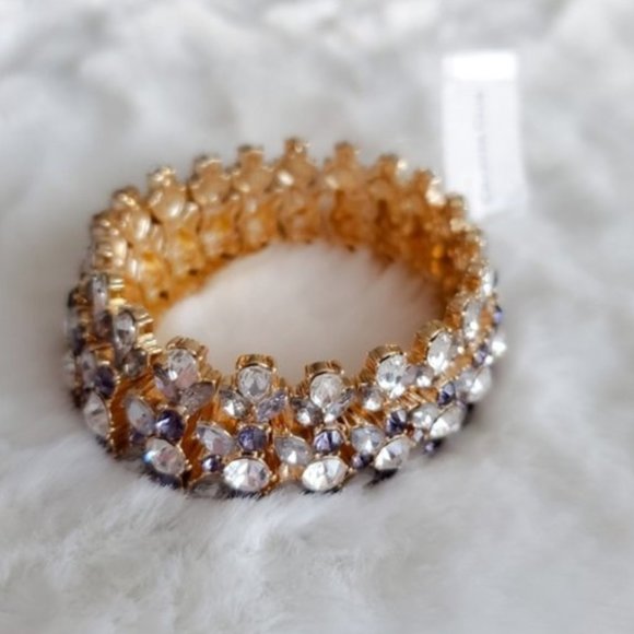 Charter Club Gold Gemstone Stretch Bracelet NWT - Picture 1 of 4